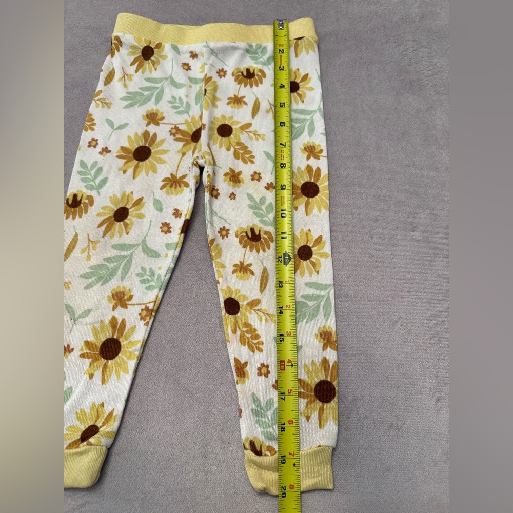Jessica Simpson 2Pc Pajama Set 3T Sunflower Girls Sleepwear Floral Spring Easter - Picture 9 of 9